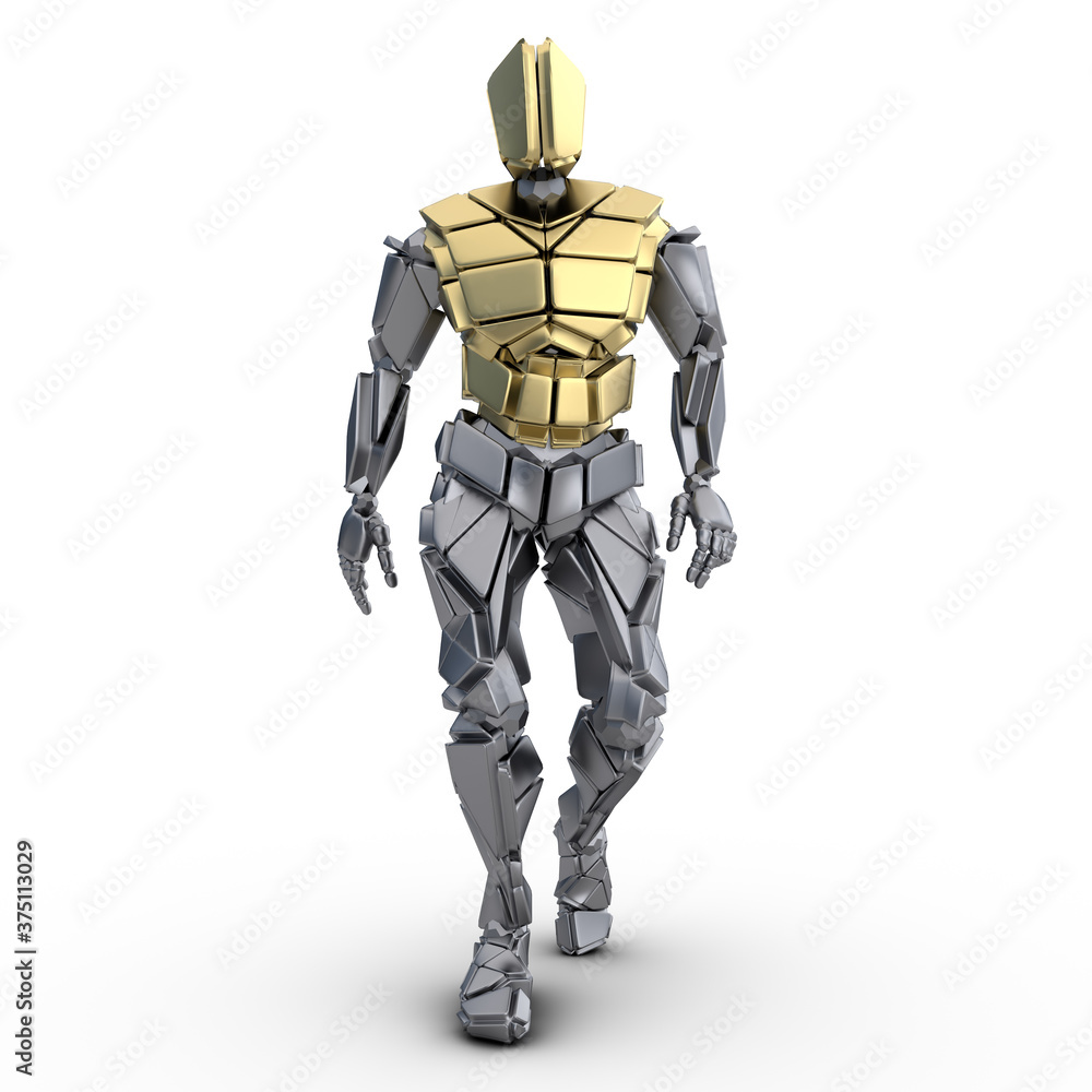 Humanoid frontal in Gehpose Humanoid frontal in Gehpose