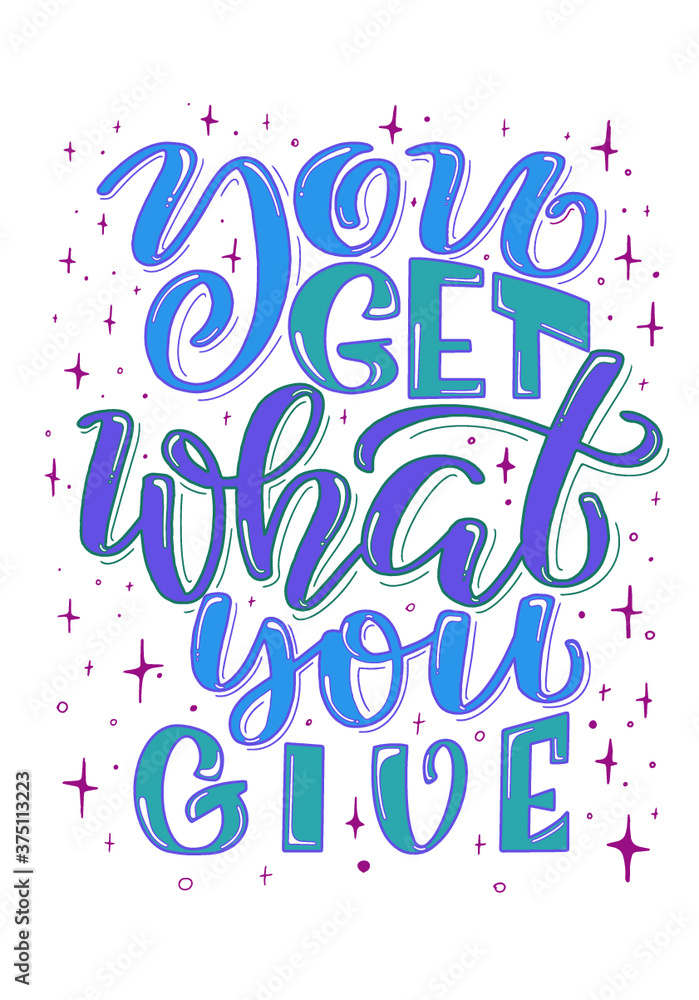 Fototapeta premium Hand drawn style. Hand-drawn lettering quote.. Hand drawn calligraphy lettering vector illustration. Luxury style. Simple design. Luxury vector illustration. Trendy illustration.