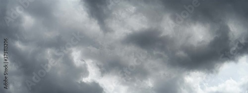 Dark Gray Volatile Strom Clouds Time Lapse Anamorphic
