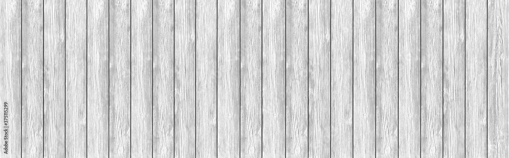 Naklejka premium Panorama z drewna deski białe drewno tekstura tło. Vintage tabela sklejki stolarki drewniane