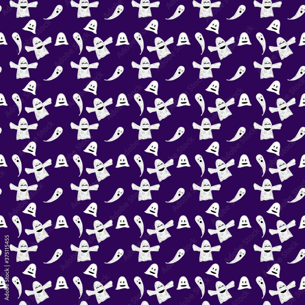 seamless pattern with ghosts seamless pattern with ghosts