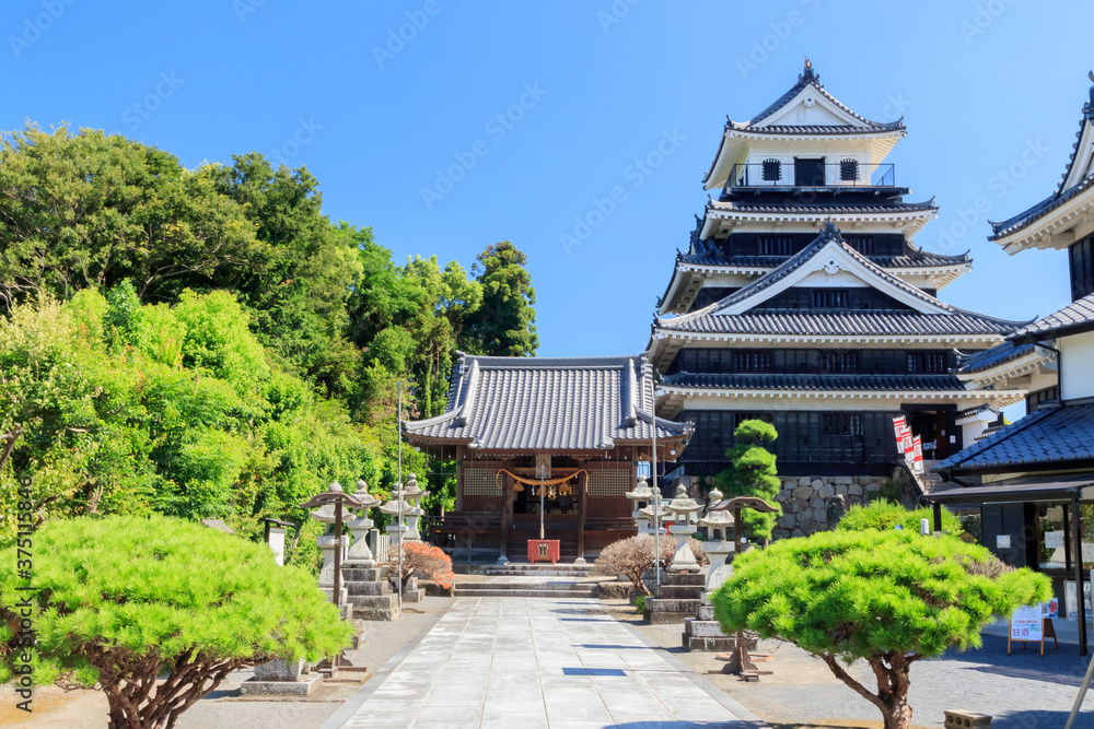 奥平神社と中津城　大分県中津城　
Okudaira Shrine and Nakatsu Castle Ooita-ken Nakatsu city