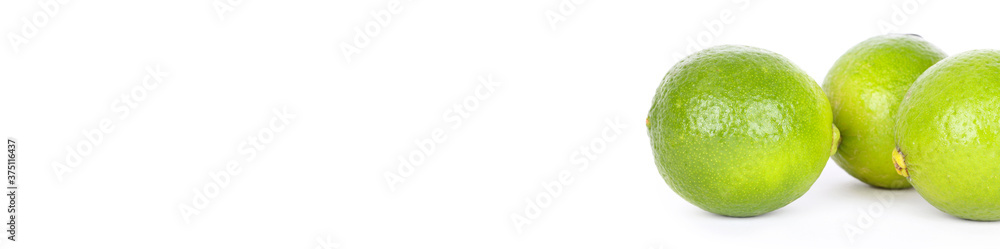 Limes isolated on white background Limes isolated on white background