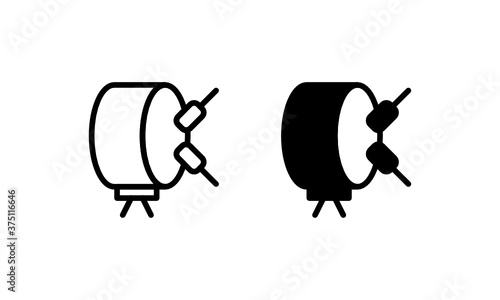 Drum notification something traditional Icon, Logo, Vector