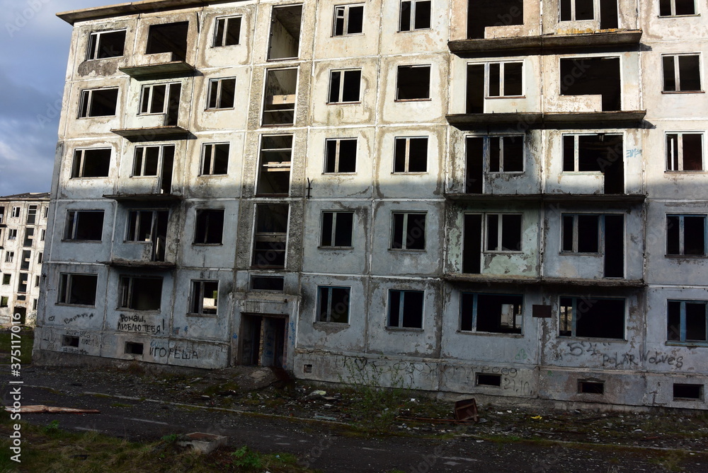 abandoned architecture Russia Vorkuta city