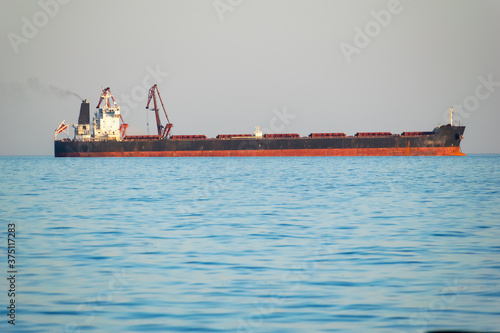 Bulk carrier at sea photo