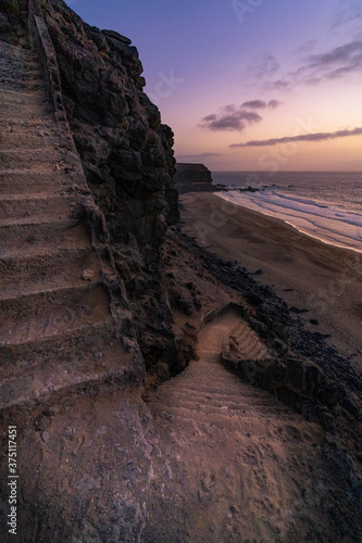 sunset on the beach