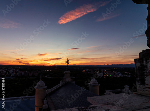 cloudy sunset from the cathedral photo