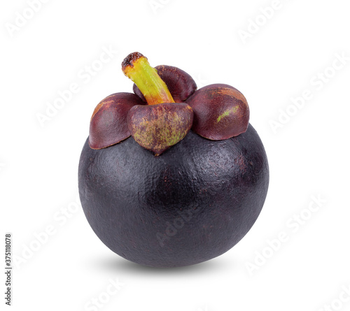 Mangosteen isolated on white background