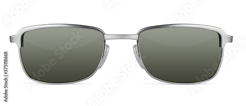 Retro sunglasses isolated on white background