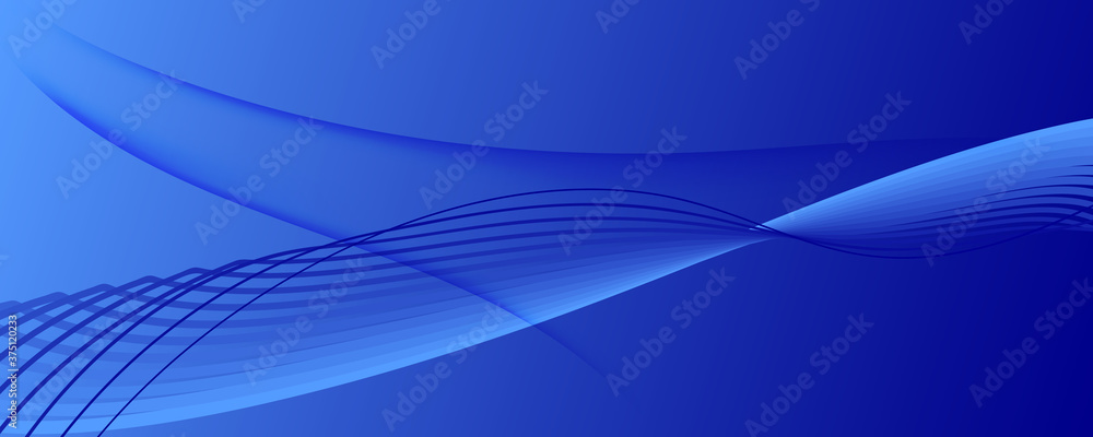 Blue Futuristic Abstract. Creative Stripes. 3d Blue Futuristic Abstract. Creative Stripes. 3d