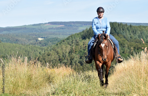 Geländeritt mit American Quarter Horse