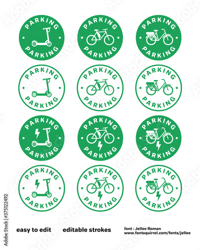 Electric scooter & bike charge sticker