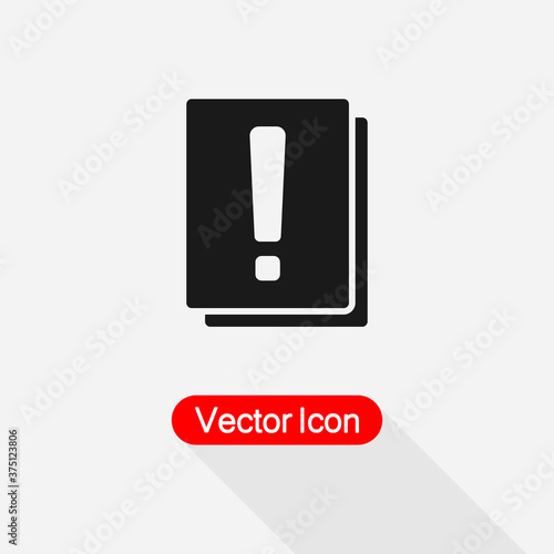 Exclamation Mark Icon Vector Illustration Eps10