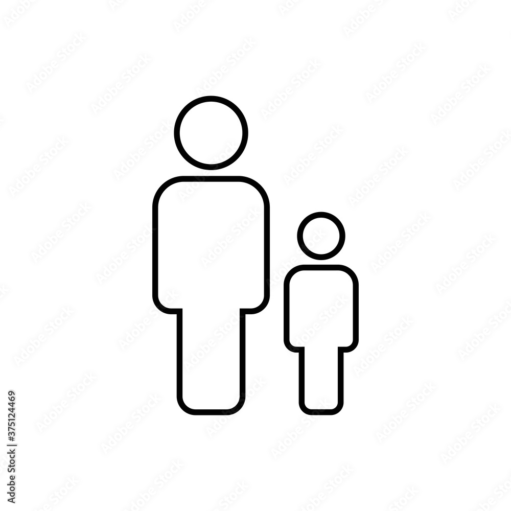 Father and son icon. Vector web design. Father and son icon. Vector web design.
