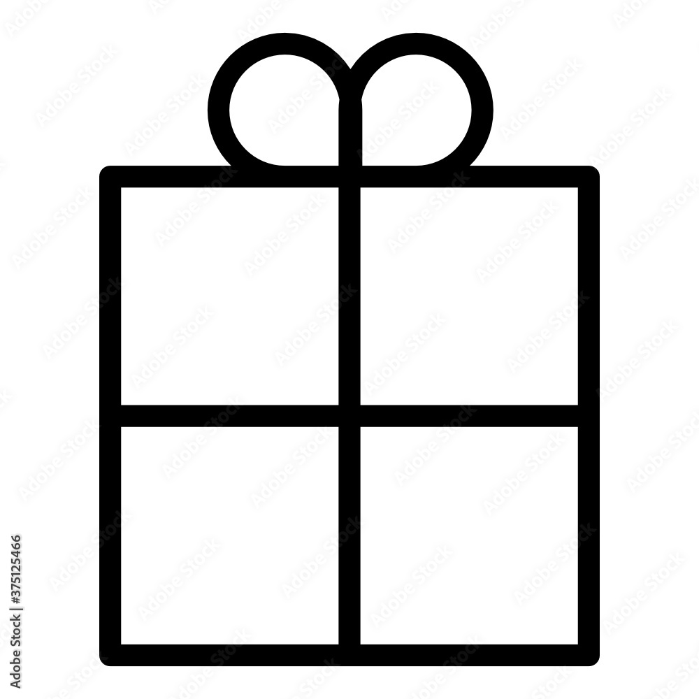 Gift outline icon Gift outline icon