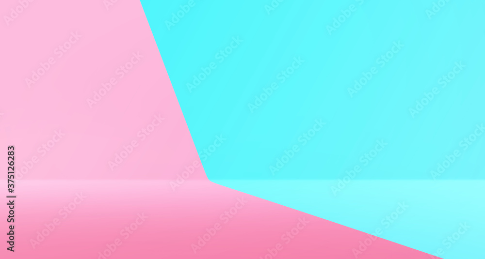 Pink and blue pastel 3d background. Empty pastel space. Abstract blue and pink design. 3D rendering Pink and blue pastel 3d background. Empty pastel space. Abstract blue and pink design. 3D rendering