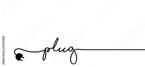 Page not found, 404 error.  Off line unplug. Funny vector electric quotes for motivation, networking internet concept. Offline or online and unplugged sign. Under construction, broken cable.