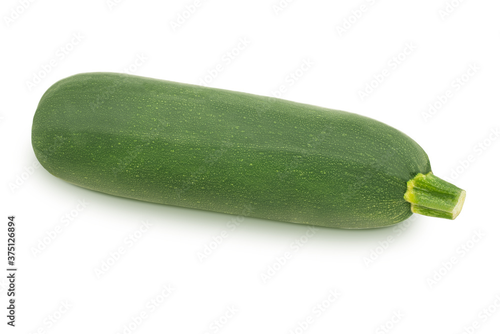 Fresh whole green vegetable marrow zucchini isolated on a white background. Fresh whole green vegetable marrow zucchini isolated on a white background.