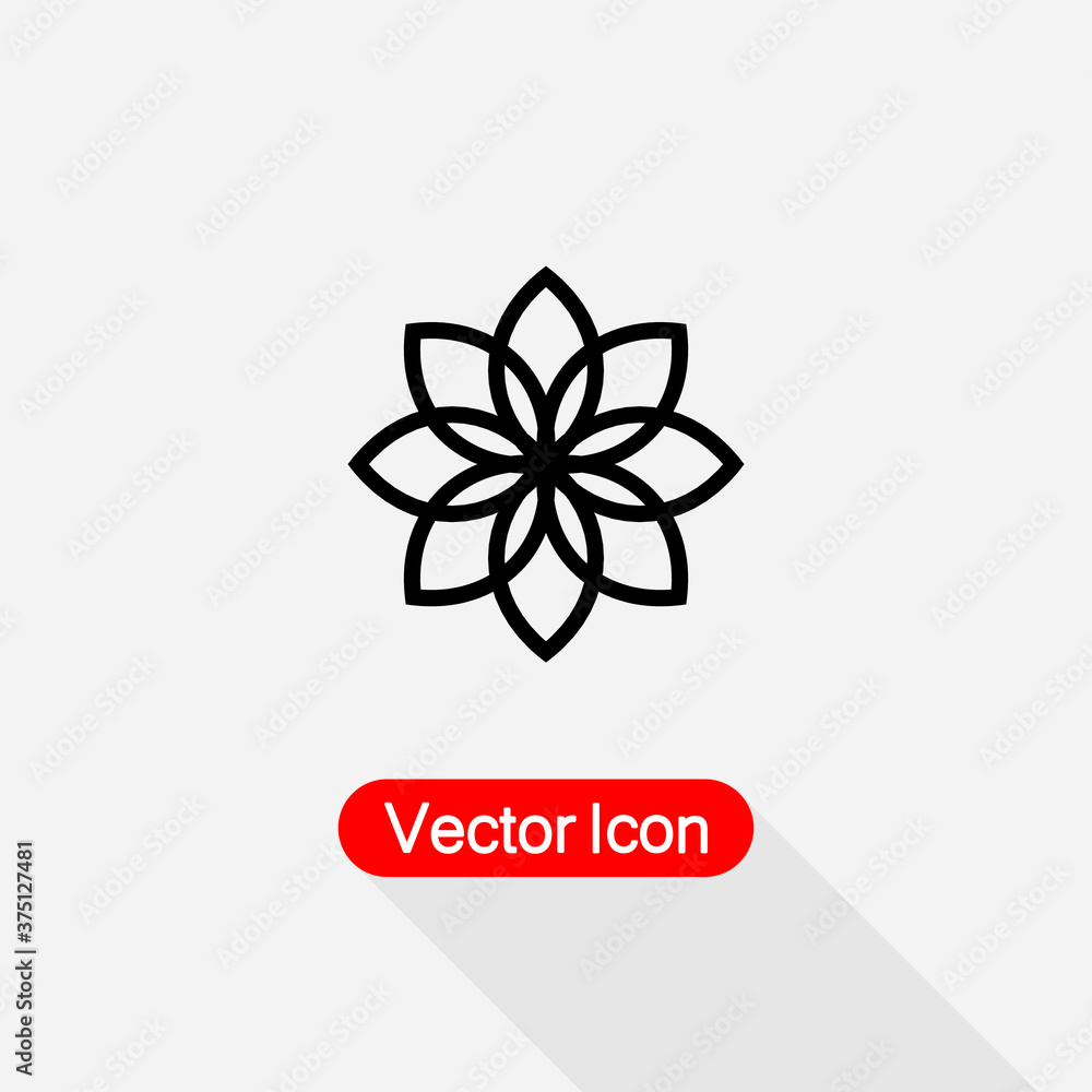 Flower Icon Vector Illustration Eps10 Flower Icon Vector Illustration Eps10