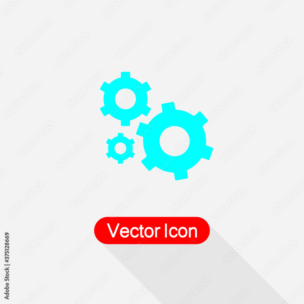 Gears Icon, Settings Icon Vector Illustration Eps10 Gears Icon, Settings Icon Vector Illustration Eps10