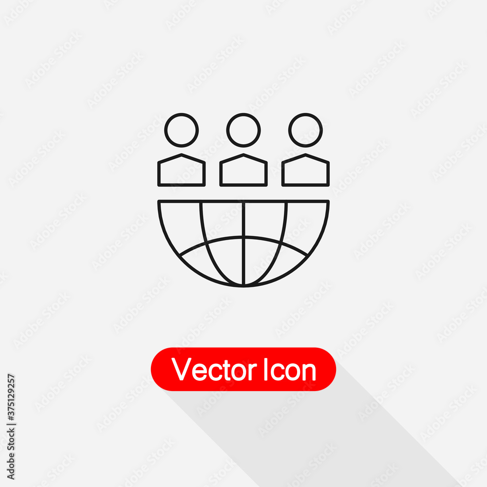 Global Partnership Business Icon Vector Illustration Eps10 Global Partnership Business Icon Vector Illustration Eps10