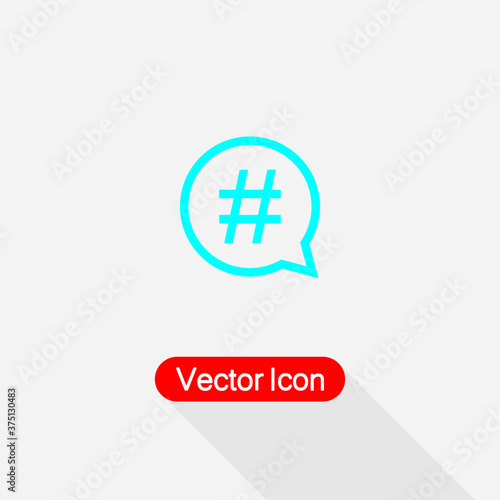 Hashtag Icon Vector Illustration Eps10