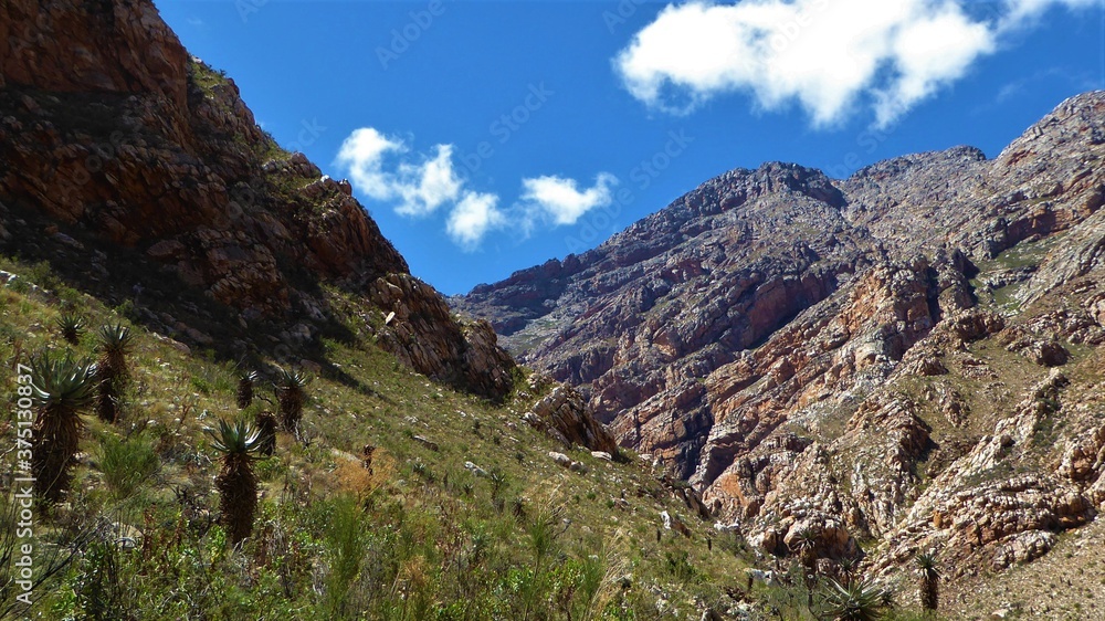 Mountain Scenery in Seven Week's Poort Pass, Karoo, South Africa