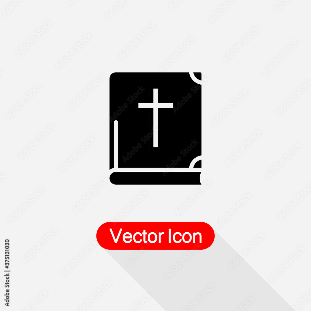 Holy Bible With Cross Icon Vector Illustration Eps10 Holy Bible With Cross Icon Vector Illustration Eps10