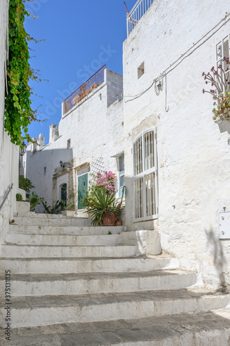 Ostuni, Bari, Italy
August 2020, Ostuni is called the white city, people come to visit this old typical city of the Apulia region.