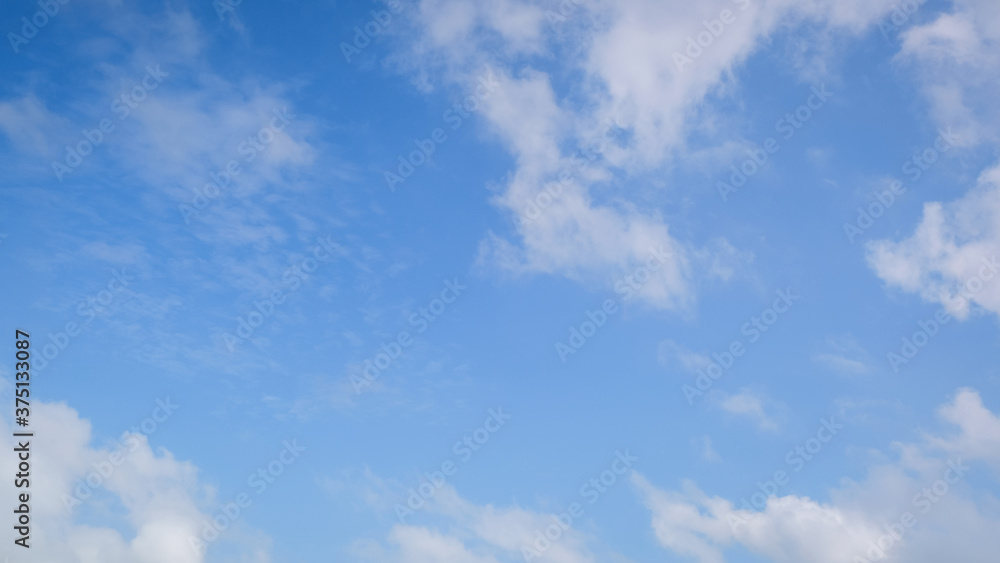 Blue sky with big white clouds. Blue sky with big white clouds.
