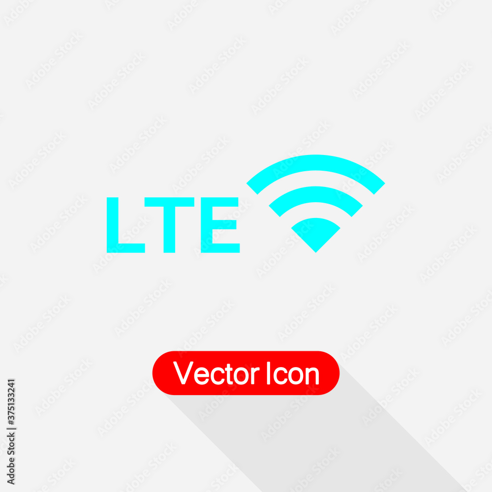 LTE Network Icon Vector Illustration Eps10