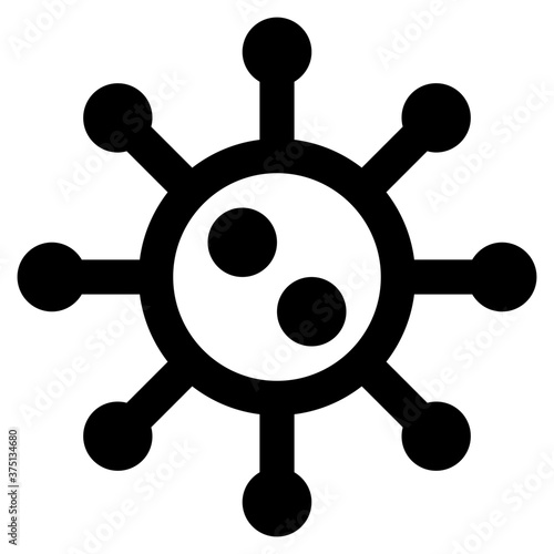 virus line icon