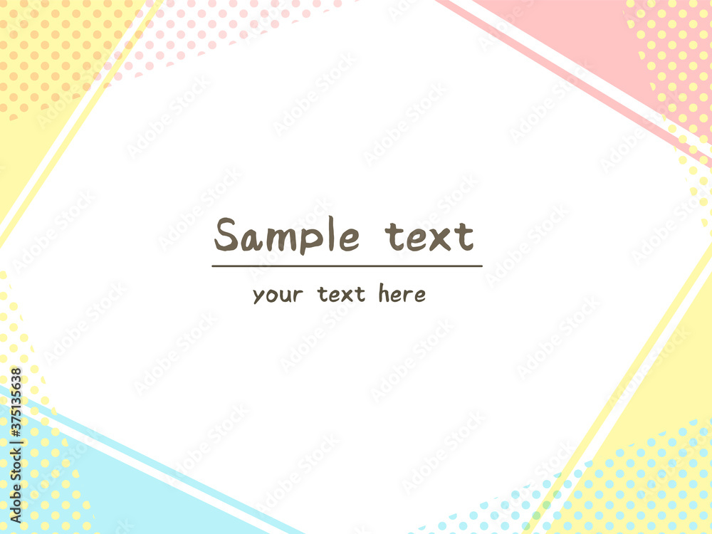 フレーム ポップ 素材 イラスト Naklejki Okleiny Fototapety Fototapetka Eu