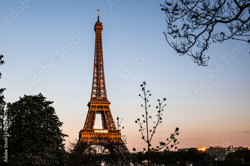 Fototapeta Naklejka Na Ścianę i Meble -  Eiffel at Twilight