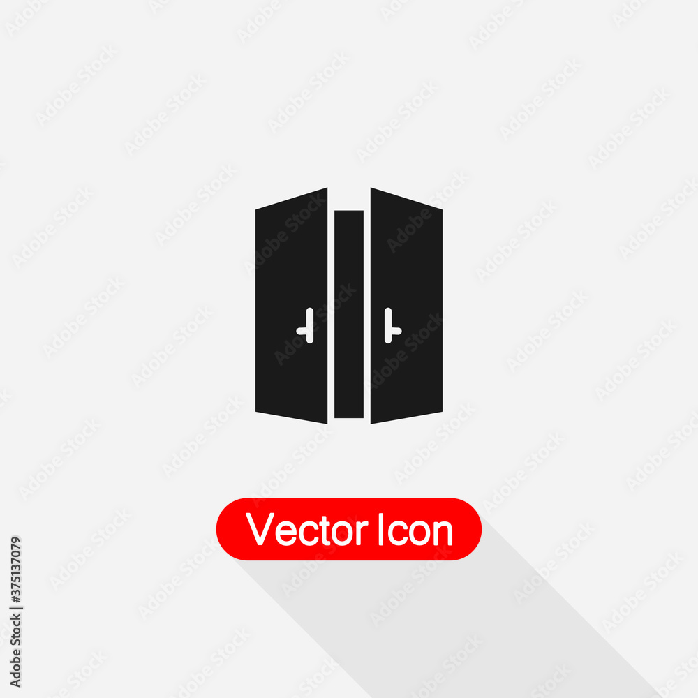 Opened Door Icon Vector Illustration Eps10 Opened Door Icon Vector Illustration Eps10