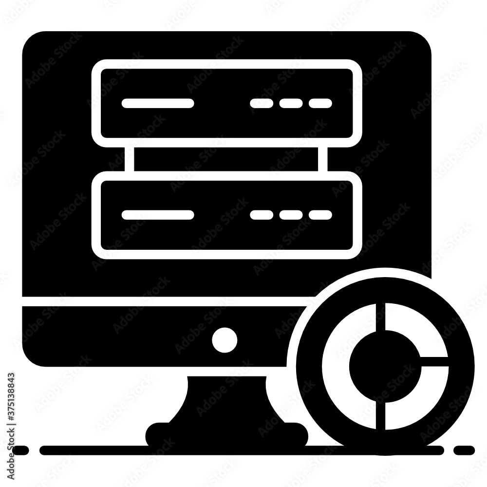 Secondary data storage, vector in editable style
Secondary data storage, vector in editable style