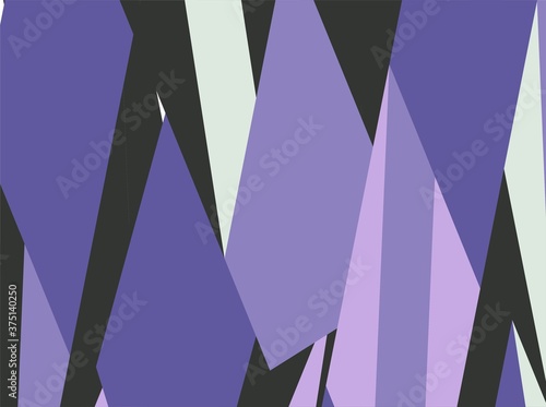Beautiful of Colorful Art Purple, White and Black, Abstract Modern Shape. Image for Background or Wallpaper