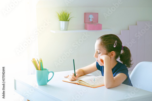 Girl studying - back to school