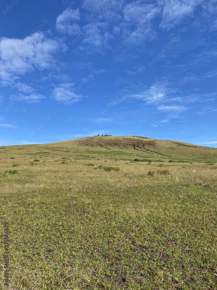 Fototapeta premium Volcan de l'île de Pâques