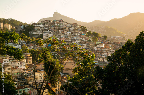 Favela in Rio de Janeiro city, Brazil