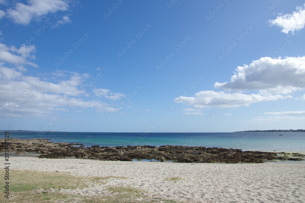 Plage et rochers de Bretagne