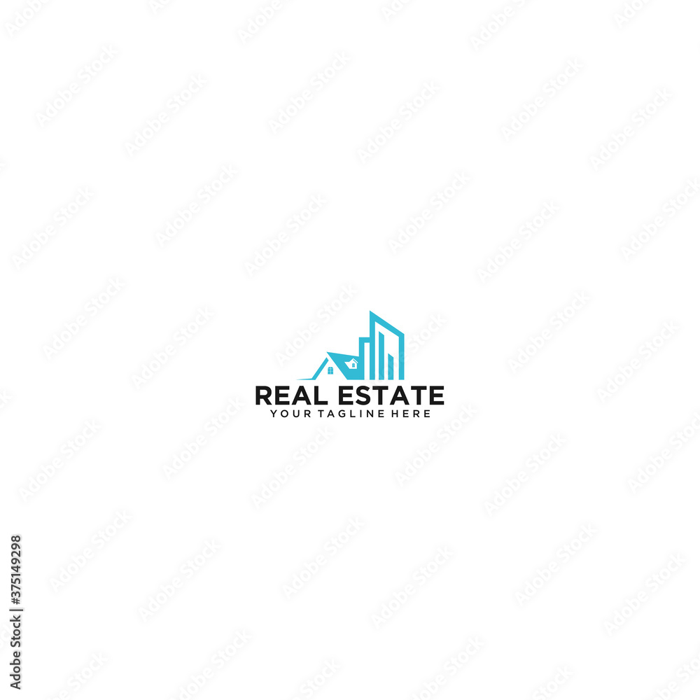 Home and buildings logo premium
