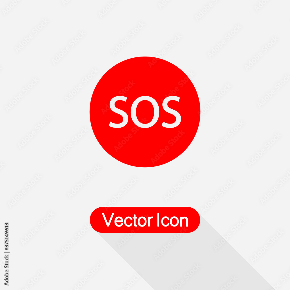 SOS Marker Icon SOS Icon Vector Illustration Eps10 SOS Marker Icon SOS Icon Vector Illustration Eps10