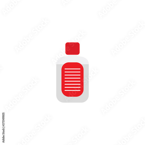 Hand and body disinfectant bottle, vector illustration