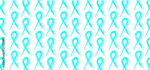 Mens psa prostate cancer. November. Blue ribbons background. Awareness month. World Cancer day. Medical blue ribbons logo. Men oncological disease support campaign, masculine health care. No shave.