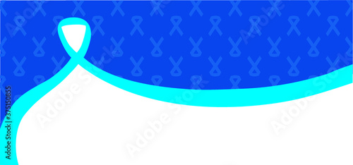Mens psa prostate cancer. November. Blue ribbons background. Awareness month. World Cancer day. Medical blue ribbons logo. Men oncological disease support campaign, masculine health care. No shave.