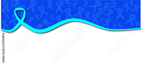 Mens psa prostate cancer. November. Blue ribbons background. Awareness month. World Cancer day. Medical blue ribbons logo. Men oncological disease support campaign, masculine health care. No shave.