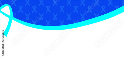 Mens psa prostate cancer. November. Blue ribbons background. Awareness month. World Cancer day. Medical blue ribbons logo. Men oncological disease support campaign, masculine health care. No shave.