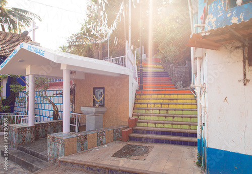 Fontainhas or the old Latin Quarters in Panjim, Goa